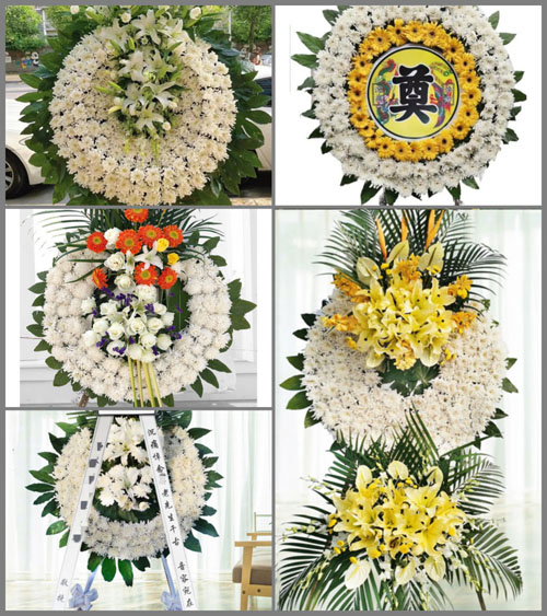 山东青岛黄岛区大场镇王庄村花圈速递